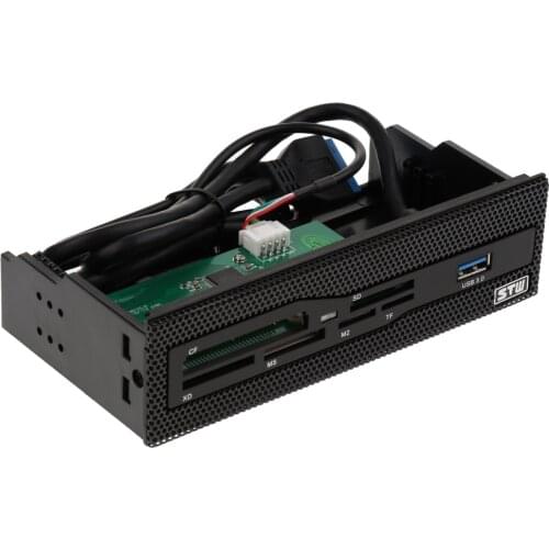 5.25'' Desktop Computer Case Front Panel Internal Card Reader USB 3.0 Port