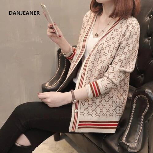 Женские модные кардиганы DANJEANER China At AliExpress
