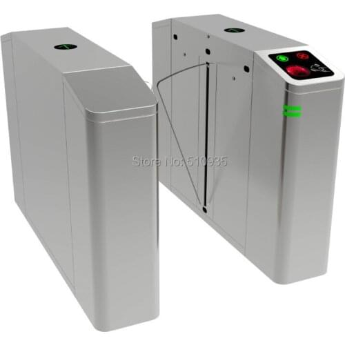 DB249 High Quality Access Control Entrance Gate 304 Stainless Steel Flap Barrier Single Mechanism
