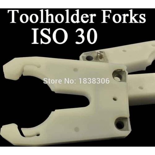 ISO30 ATC tool holder clamp iron ABS flame proof rubber wood work claw CNC Tool Change Forks Auto Tool Changer gripper dvt