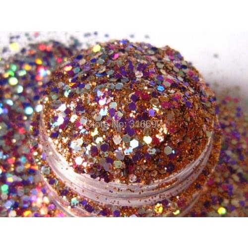Nail Art Acrylic Gel Holographic Glitter Mix G343