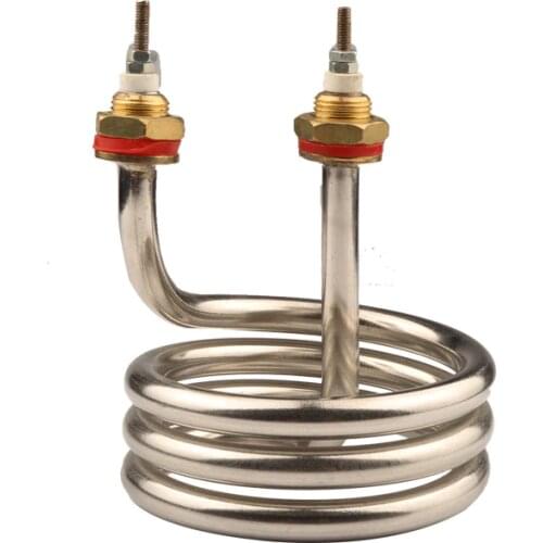 Isuotuo Water Heating Element for Distilled Mechanical, Immersion Tubular Heater Element,Spiral Stainless Heater Tube