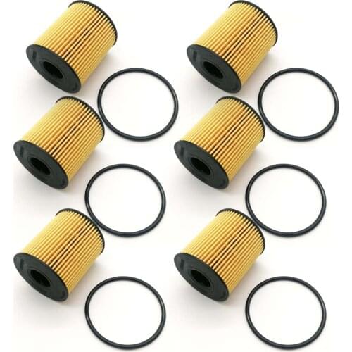 Yubao 6 Sets Of Oil Filter For Mini Cooper 2007 2008 2009 2010 2011 2012 # 11427622446 HU711/5X