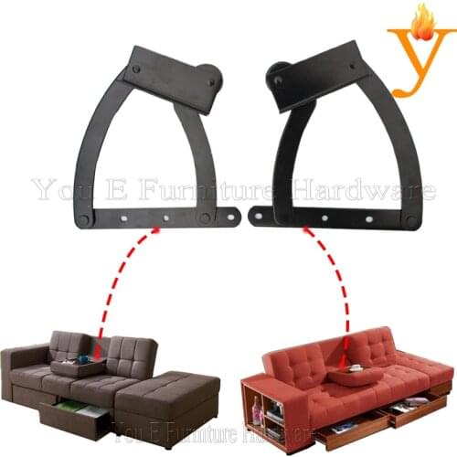 Black Furniture Sofa Backrest lift up Mechanism pull out Tea Table Hinge D09-1