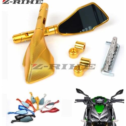 Motorcycle Mirrors motorbike moto CNC Rearview side Mirror Aluminum For Triumph Kawasaki ER6N ER6F ER-6N ER-6F Yamaha FZ6-S2 FZ6