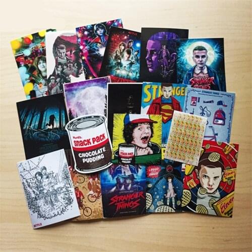18pcs/lot American Movie Stranger Things sticker skateboard decal Notebook trolley case backpack Table PVC car DIY Cool sticker
