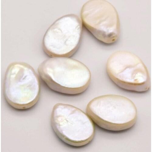2 Pcs/Lot 17mm*12mm Natural Drop Shape Baroque Pearl Jewelry Findings Wholesale Jewelry Lots Making For Diy Earrings JA0256