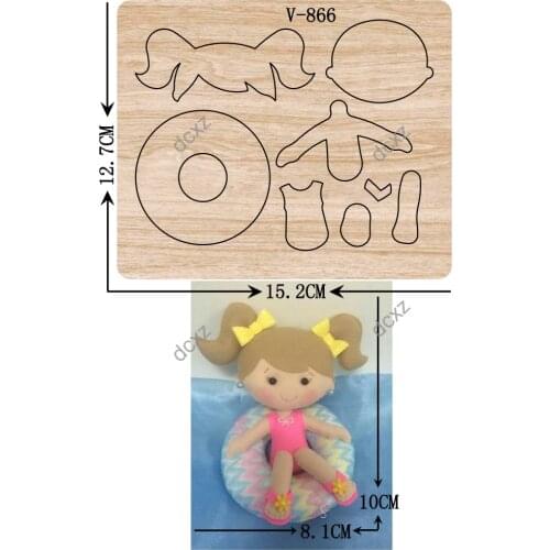 New girl wooden dies cutting dies for scrapbooking /Multiple sizes /V-866
