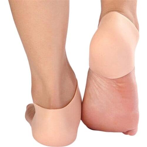 NEW Silicone Foot Care Moisturizing Gel Heel Socks Cracked Foot Skin Care Protector 1 Pair 10 cm*9 cm(3.93*3.54 inch)