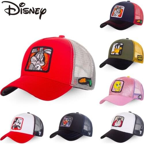 New Brand Anime Cartoon Mickey DONALD Duck Snapback Cotton Baseball Cap Men Women Hip Hop Dad Mesh Hat Trucker Hat Dropshipping