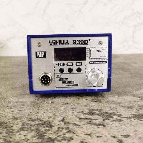 YIHUA 939D Plus 75W High Power Soldering Iron Station 3 Storage Sections Alloy Panel Smart Design