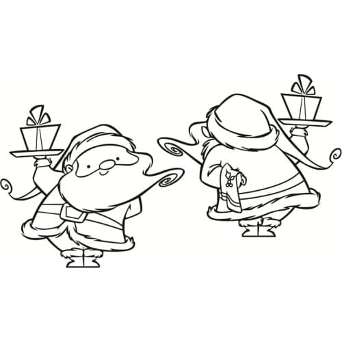 Santa Claus Transparent Clear Silicone Stamp/Seal for DIY scrapbooking/photo album Decorative clear stamp sheets