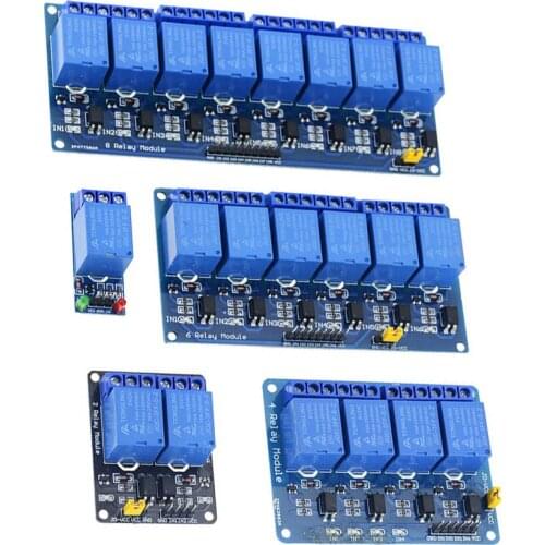 6 8 Channel Relay Module DC5V 12V 24V With Optocoupler Relay Output 6 8 Way Relay Module For Voltage Relays 5V 12V 24V
