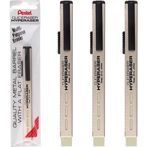 1pc Pentel ZE32 Ink Eraser Hyperaser Rubber Eraser Japan for Drawing Pencil Unisex Pen Premium Rubber Ballpoint Pen