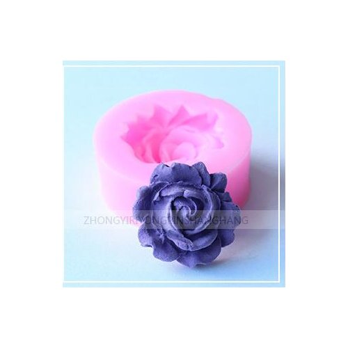 Silicone mold 3D mini rose flower fondant cake chocolate mold decoration for cupcake resin clay flower craft mold