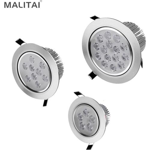 MALITAI LED Downlight light 110V - 220V LED Ceiling lamp 3W 5W 7W 9W 12W 15W 18W Recessed LED Spotlight Bulb With LED Driver