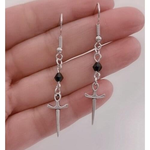 Sword Earrings darkness Dagger Dainty Gothic Fashion Jewellery 2021 New Warrior Gift Beautiful Novel Women Girlfriend Charm