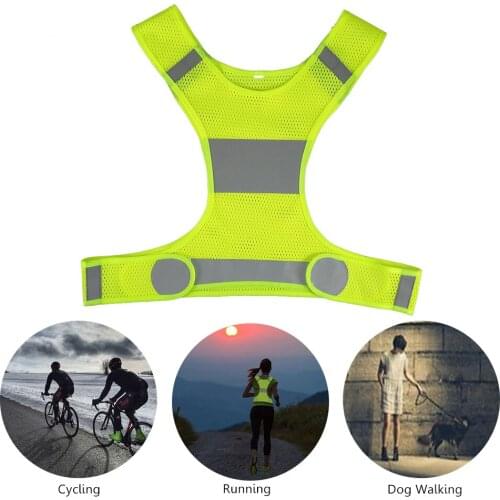 Outdoor Running Reflective Vest Cycling VestOutdoor Sports Night Riding Running Reflective Vest Luminous Safety Vest
