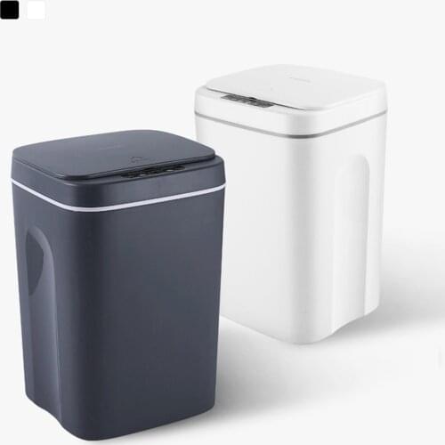 14L Intelligent Trash Can Automatic Sensor Dustbin Smart Sensor Electric Waste Bin Home Rubbish Can For Kitchen Office Garbage