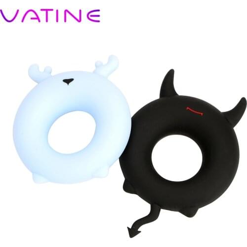 VATINE Penis Ring Soft Flexible Silicone Cock Ring Delay Ejaculation Sex Toys For Men Male Masturbation Adult Products