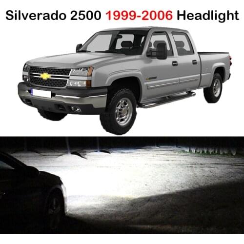 Xlights For 1999 2000 2001 2002 2003 2004 2005 2006 Chevy Chevrolet Silverado 2500 LED Headlights Bulb Low High Beam Canbus Lamp