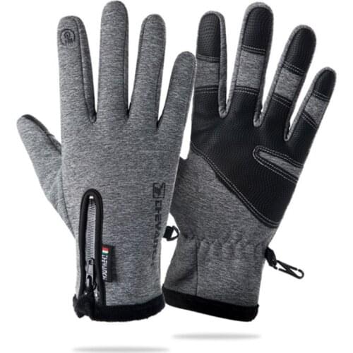 Winter Cold Protection Skiing Gloves Waterproof Cycling Fluff Touch Screen Unisex Climbing Glove Windproof Warm Sports Equipment