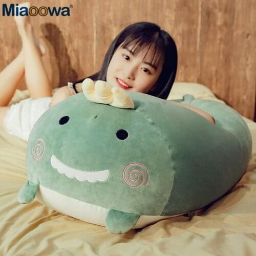1pc 50/60cm Soft Cartoon Animal Pillow Kawaii Unicorn Elephant Bear Dinosaur Hamster Plush Toys Doll for Kids Birthday Girls