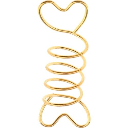 10PCS Dreadlock Beads Hair Extension Braiding Spiral Rings Adjustable Hair Braiding Cuffs Clips Pins Gold