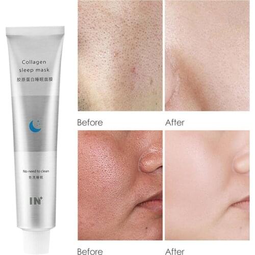 100ml Ollagen Jelly Mask Gelly Wash-free Moisturizing Smearing Type Hydrating Shrinking Pores Sleeping Mask Cosmetics Makeup