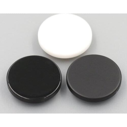 100pcs 10mm-30mm Botones Wholesale flat Buttons White&black Dark Eye Resin Decorative coat button