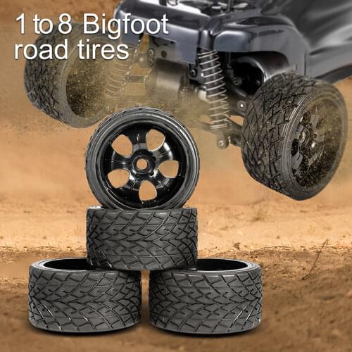 4pc/Set 17mm Hex 1:8 RC Monster Trucks On Road Wheels 139mm 70mm Tires for Racing Rally Cars Accessories Parts