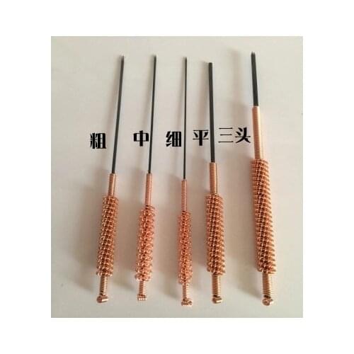 5pcs set fire Acupuncture needles Crude /Medium/slim/flat head/three head free shipping