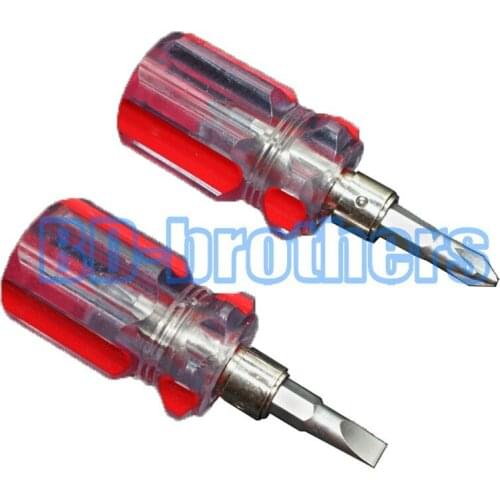 6*35mm 45# Steel Open Tools 6.0 Phillips 6.0 Slotted Multifunction Double Use Screwdrivers 200pcs/lot