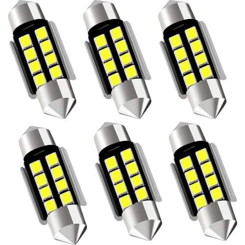 6418 6411 DE3425 C5W DE3423 36MM 1.42”Festoon Canbus Error Free LED Interior Light Bulbs for Dome Map Door Courtesy License Plat