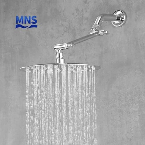 America Style Flexible Shower Arms SUS Chrome Shower Extension Arm