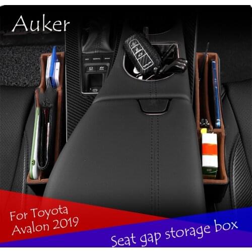 Car Organizer Seat Crevice Storage Bag Seat Gap Storage Box Holder Car Accessories 2Pcs/Set For Toyota Avalon 2019
