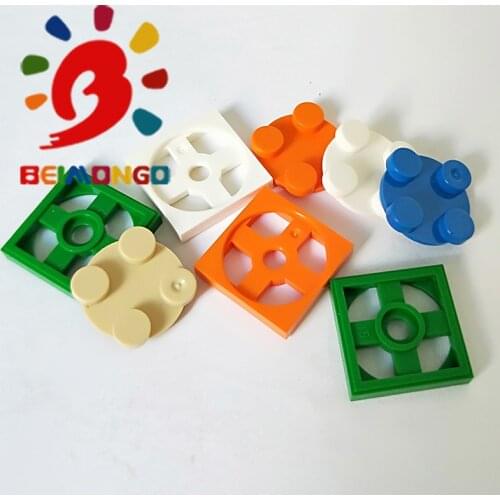Free Shipping!BEIMONGO Building Blocks MOC Turning Element*2x2 Truntable+2x2 Plate*50pcs DIY Brick Kids' Toys can be compitabled
