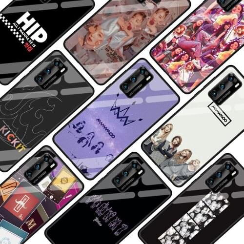 CUTEWANAN kpop MAMAMOO Tempered Glass Phone Case for Huawei P30 P40 Pro P20 Lite P Smart Z Y6 Y7 Y9 2019 Y9a Cover Shell Coque