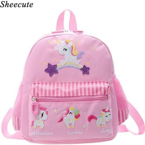 Kids Bags for Girls Kindergarten Backpack Childrens School Bags Cute Cartoon Unicorn Backpack Boys Shoulder Bag Small Back Pack