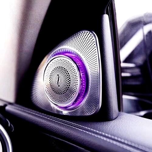 64 Colors Rotation Glow Tweeter For Mercedes Benz W213 W205 W222 X253 Glc E C S Class Car 3d Speaker With Ambient Light Led