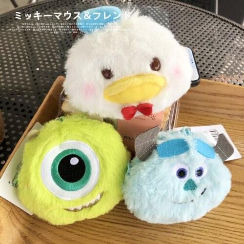 Disney Donald Fauntleroy Duck James P. Sulliva Mike Wazowski Plush Toy Small Pendant 10cm