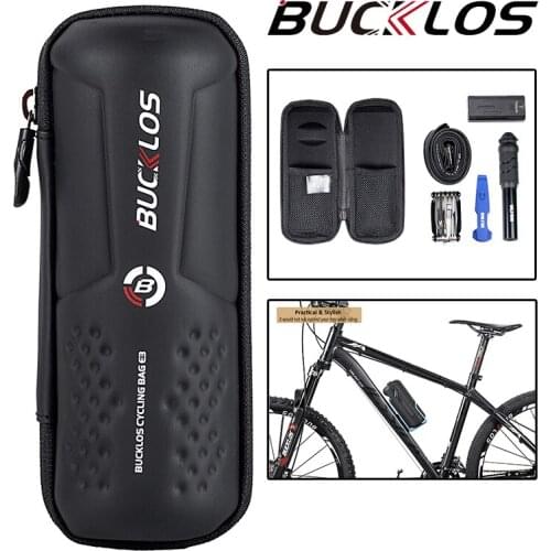 BUCKLOS Bicycle Storage Box Repair Tool Rainproof Mountain Bike Kettle Hard Shell Bag Fit Cycling Kettle Holder Accessories