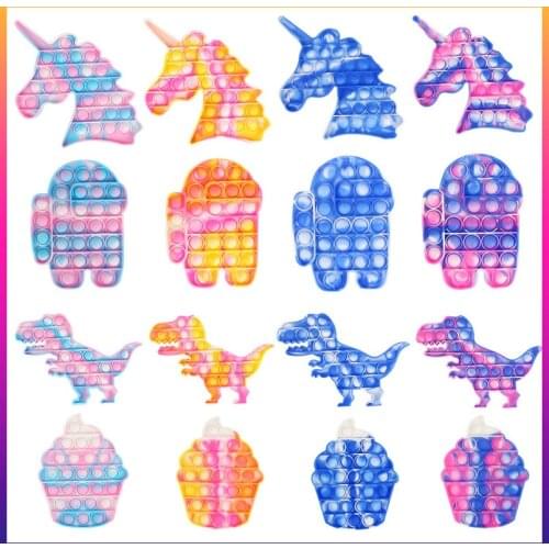 20CM Fidget Squeeze Toys Adult Bubble Stress Relief Rodent Pioneer Kid Anti-Stress Desktop Dimple Parent-child interaction Toy