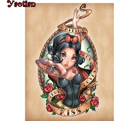 Full square/round Diamond 5D DIY Diamond Painting Cartoon girl Diamond Cross Stitch Rhinestone Embroidery Mosaic Painting Decor