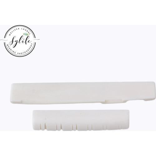 Bone Bridge Saddle And Nut For 12 String Acoustic Guitar