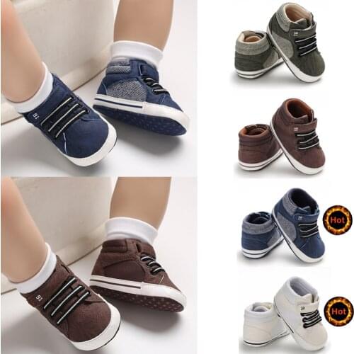 2020 New Hot Fashion Baby Boys Girls Sneakers Leather Sports Crib Soft First Walker Shoes First Walkers For 0-18month