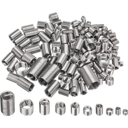 150pcs Stainless Steel M3 M4 M5 M6 M8 Thread Insert Kit Rivet Nut Repair Tool Set