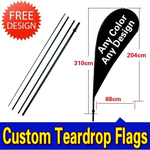 275 cm Single-Sided Custom Feather Flag/Beach Flag/Swoop Flag Signs ,only flag and pole included- LIMITED TIME OFFER