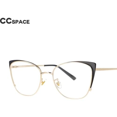 51112 Cat Eyes Optical Glasses Anti-blue Lenses Metal Frames Women Fashion Computer Eyeglasses