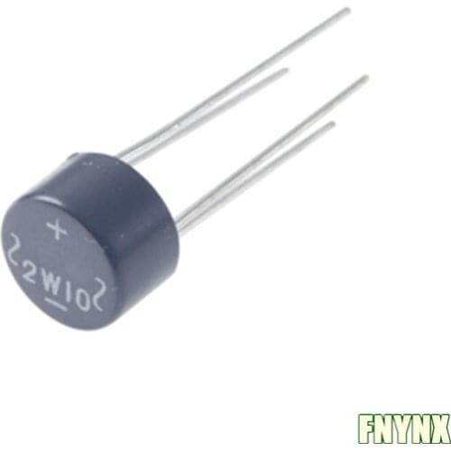 200PCS Original Round Rectifier Bridge 2W10 2A 1000V
